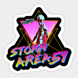 Storm Area 51 Aesthetic Sticker